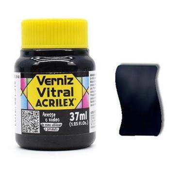 Imagem de Verniz Vitral Acrilex 37ml, 520 - PRETO