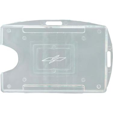 Imagem de Protetor para Crachá, Rígido, Transparente, 54mm X 86mm, Pacote com 10 Unidades, Mares