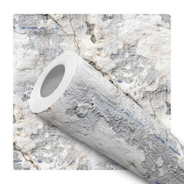 Imagem de Papel De Parede Adesivo Estilo Industrial Cimento Envelhecido Quarto S