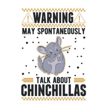 Imagem de Chinchilla Notizbuch: May spontaneously talk about Chinchillas / 6x9 Zoll / 120 linierte Seiten