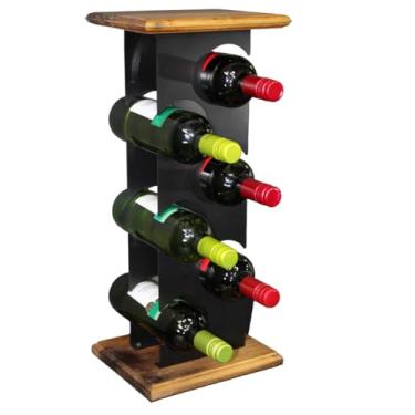 Imagem de ADEGA DE MESA 06 GARRAFAS AÇO E MADEIRA ALL STYLE