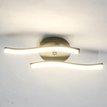 Imagem de Maichis Luminária de teto LED 12V RV 40.6 cm, luminária interior RV de 12 V com interruptor liga/desliga, luminária de leitura de parede de 12 volts, regulável, 4000 K para trailer de trailer (sem