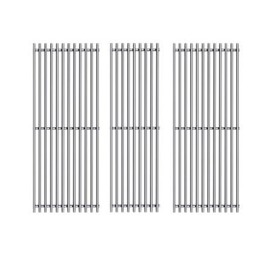Imagem de Htanch SF3123 (pacote com 3) Grade de cozinha de aço inoxidável para churrasco Pro BQ05041-28, BQ51009 e Charbroil 463210310, 463210511, 463211511, 463211512, 463211513, 463211514 Grill