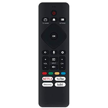 Imagem de Allimity Controle remoto de voz de substituição URMT26CND002 compatível com Philips série 7600 Google TV 65PUL7672 65PUL7672/F7 55PUL7672 55PUL7672/F7 50PUL7672 50PUL7672/F7 43PUL7672 43PUL7672