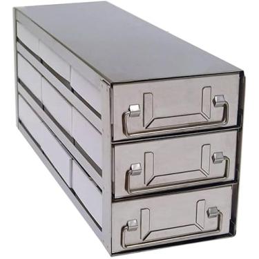 Imagem de Freezer Rack Solutions USA UF-432-81 Rack vertical para freezer com caixa e divisor (81 células), caixa 4 x 3