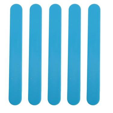 Imagem de Espátulas de cera de silicone, palitos reutilizáveis para remoção de pelos, artesanato, silicone macio antiaderente, limpeza conveniente, multiuso (azul)