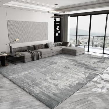 Imagem de Tapetes modernos de luxo leves para sala de estar, decoração de quarto cinza, cabeceira, tapete para casa, área grande, sofá, cadeira, tapete lateral, b, 300x400cm 118x157 pol.