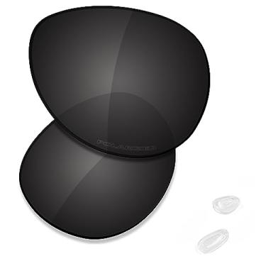 Imagem de Lentes de reposição premium para óculos de sol Oakley Feedback OO4079, High Defense - Carbon Black Polarized, One Size