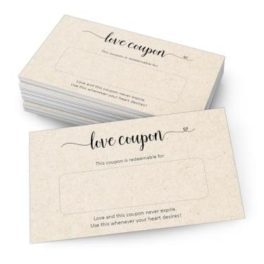 Imagem de 321Done Cupons Love Cupons, feitos nos EUA - 8,5 x 15 cm, cartões de cupons em branco para marido, esposa, casais, ideias para encontros noturnos, vouchers de presente românticos para dia dos