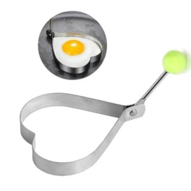 Imagem de Molde Forma Omeleteira Panqueca Ovo Frito Aço Inox (Coração)