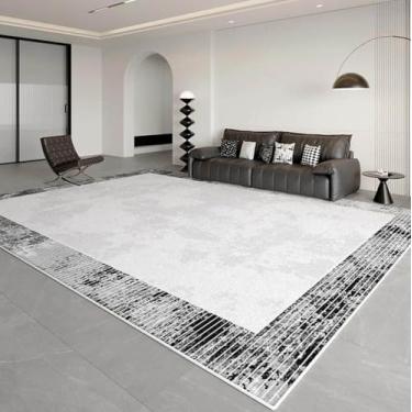 Imagem de Tapete minimalista fácil de limpar, aconchegante, confortável, sala de estar, tapetes grandes, decoração moderna para casa, quarto, tapete de luxo para vestiário, AX070,3,F,200X200CM