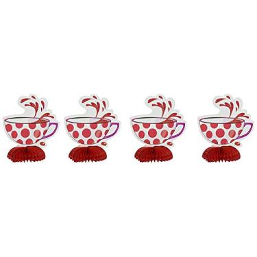 Imagem de Mini decorações de favo de mel Tea Party - 15 cm | designs variados | 4 peças