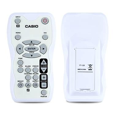 Imagem de ZWP Controle remoto de substituição YT-120 adequado para projetores CASIO XJ-M140/XJ-M145 XJ-M250/XJ-M255 XJ-M150/XJ-M155 XJ-M240/XJ-M245 XJ-M140 XJ-M145 XJ-M150 XJ-M150 XJ-M150 J-M1555 XJ-M240