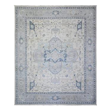 Imagem de Shahbanu Rugs Tapete oriental de lã pura peshawar lavado com pedra marfim (2,8 m x 2,5 m x 2,7 m)