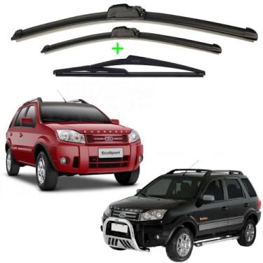 Imagem de Kit 3 Palheta Limpador Parabrisa Ford Ecosport 2004 2005 2006 2007 200