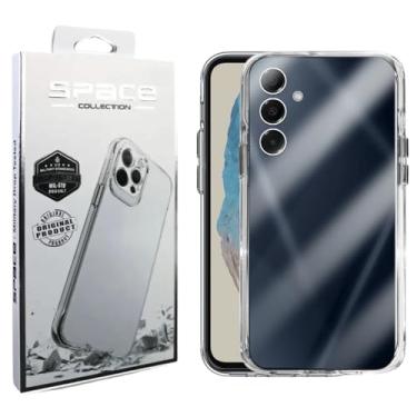 Imagem de Capa Capinha Clear Case Space Compatível Samsung Galaxy M55 Rígida Anti Amarelamento Resistente