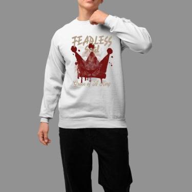 Imagem de Moletom Gola Careca Basico Masculino Casual Inverno Blusa De Frio Ferd