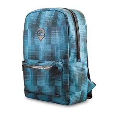 Imagem de Mochila escolar Skunk Element - à prova de odor - à prova d'água, Blue Plaid, Medium