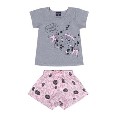Imagem de Pijama Infantil Menina com Blusa e Shorts Guloseima, 1