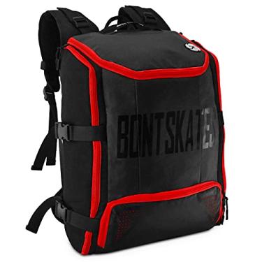 Imagem de Bont Patins | Mochila de viagem multiesportiva para skate | Patinação em gelo Quad Speed (vermelha)