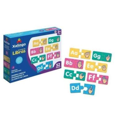 Imagem de Quebra-cabeca de encaixe aprendendo braile - XALINGO