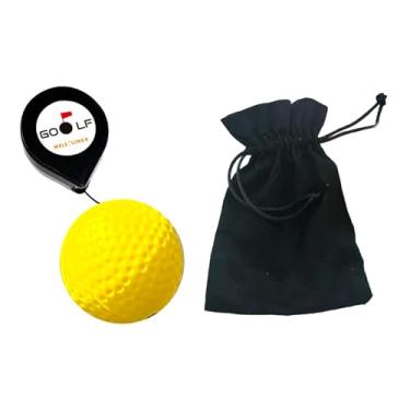 Imagem de menolana Treinador de giro de golfe com ferramenta de equipamento leve de bolsa de armazenamento, reutilizável, bola de cordão elástico, rotação do balanço da