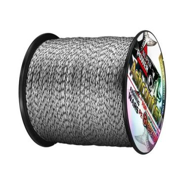 Imagem de Linha De Pesca Trançada Multifilamento PE De Cor Mista 8 Fios 500M Ash