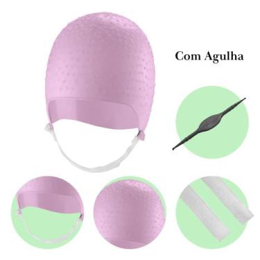 Imagem de Touca de Silicone Para Luzes Mechas Salão de Beleza Cabelereiro Com Ag