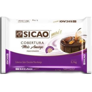 Imagem de Cobertura Chocolate Meio Amargo Barra Sicao Mais 2,1kg