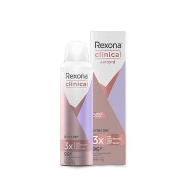 Imagem de DESODORANTE AEROSSOL REXONA CLINICAL EXTRA DRY 150