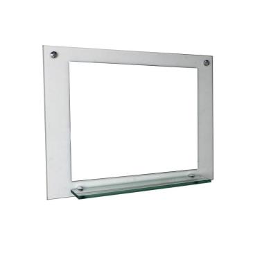 Imagem de Espelho Para Banheiro Com Prateleira 50Cm Incolor