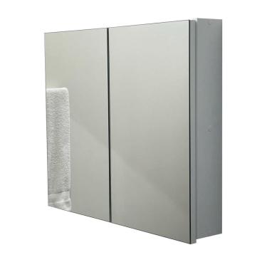 Imagem de Espelho Para Banheiro Armário 2 Portas Com Fundo - 60Cm