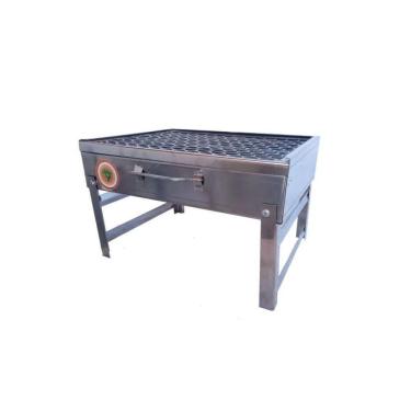 Imagem de Churrasqueira Malinha Portátil Inox com Grelha Galvanizada