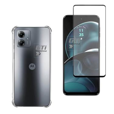 Imagem de Kit Capa Anti Impacto e Película de Cerâmica Compatível Com Motorola Moto G14