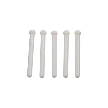 Imagem de 5 pincéis de pó de esponja de cabeça redonda de base, aplicador de esponja de maquiagem para corretivo, pincel de lábios, pincel facial