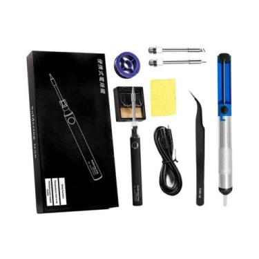 Imagem de Ferro de Solda Elétrico Sem Fio - Recarregável via USB (5V/8W) - Portá