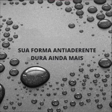 Imagem de Jogo de Assadeiras Forma Alta Retangular 03 Peças Antiaderentes + Descanso de Panela Quadrado Madeira