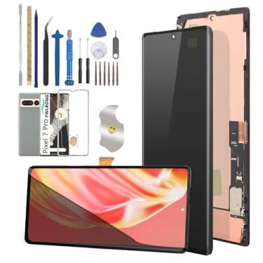 Imagem de Tela OLED para Google Pixel 7 Pro Tela de substituição para Google Pixel 7 Pro 5G Display LCD Touch Screen Digitalizador Assembléia com ferramentas (suporte a impressão digital)
