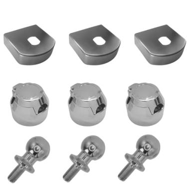 Imagem de Kit com 3 Peças para Engate de Carreta – Bola ISO 50mm, Capa Protetora e Tomada Elétrica 6 Pinos para Reboque e Trailer