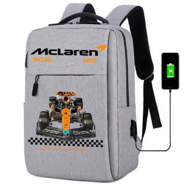 Imagem de Mochila Infantil USB Escolar Trabalho Juvenil com Estampa de Carros, E