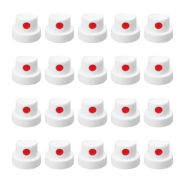 Imagem de Tampas universais de tinta spray para bico de lata de spray, tampas de bicos de tinta spray, tampas de tinta spray de substituição para suprimentos de arte grafite tinta spray (20 peças)