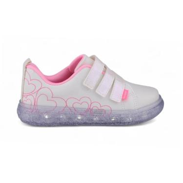 Imagem de Tênis de Led Infantil Feminino Casual Pampili Sneaker 483.033