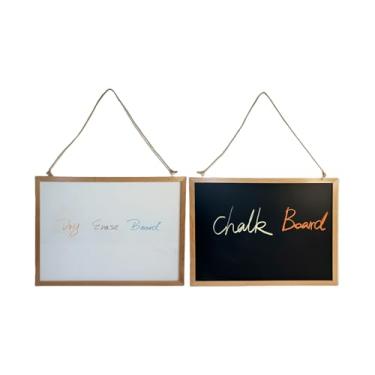 Imagem de Channie's Quadro magnético de giz e apagável a seco, quadro branco magnético de 58 cm x 43 cm, para crianças e adultos, portátil e durável, ideal para aprendizagem, ensino em casa, sala de aula e