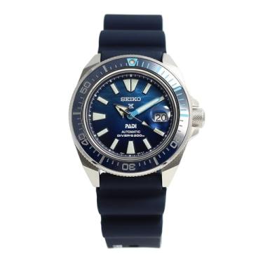 Imagem de Seiko Relógio masculino Prospex Automatic Diver SRPJ93K1 Samurai Great Blue PADI edição especial com caixa PADI, Japonês