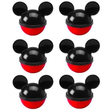 Imagem de Kit 6 Potes p/ Doces Lembrancinhas Festa Infantil Pequeno Mickey de Or