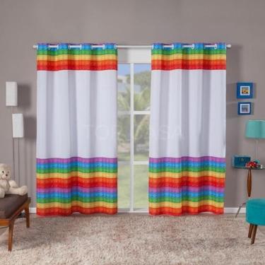 Imagem de Cortina Para Quarto Infantil 3.00 X 2,20 Estampada - Moro Confecções