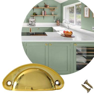 Imagem de 1 Puxador de Gaveta Concha Colonial, Premium, Alta Qualidade - Compras