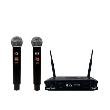Imagem de Microfone Profissional Sem Fio Kadosh 392M UHF Dinâmico Cardioide Dupl