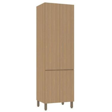 Imagem de Paneleiro Duplo 70cm 4 Portas Slim Luciane Móveis Freijó-freijó Brasil