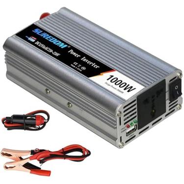 Imagem de Inversor, Inversor De 1000w / 2000w 12v / 24v Dc Para 110v / 230 Ac Car Converter Com Tomadas Ac D 2.1a Porta Usb Para Laptop, Smartphone, Aplicações Domésticas Em Caso De In, 2000W, 12Vto110V